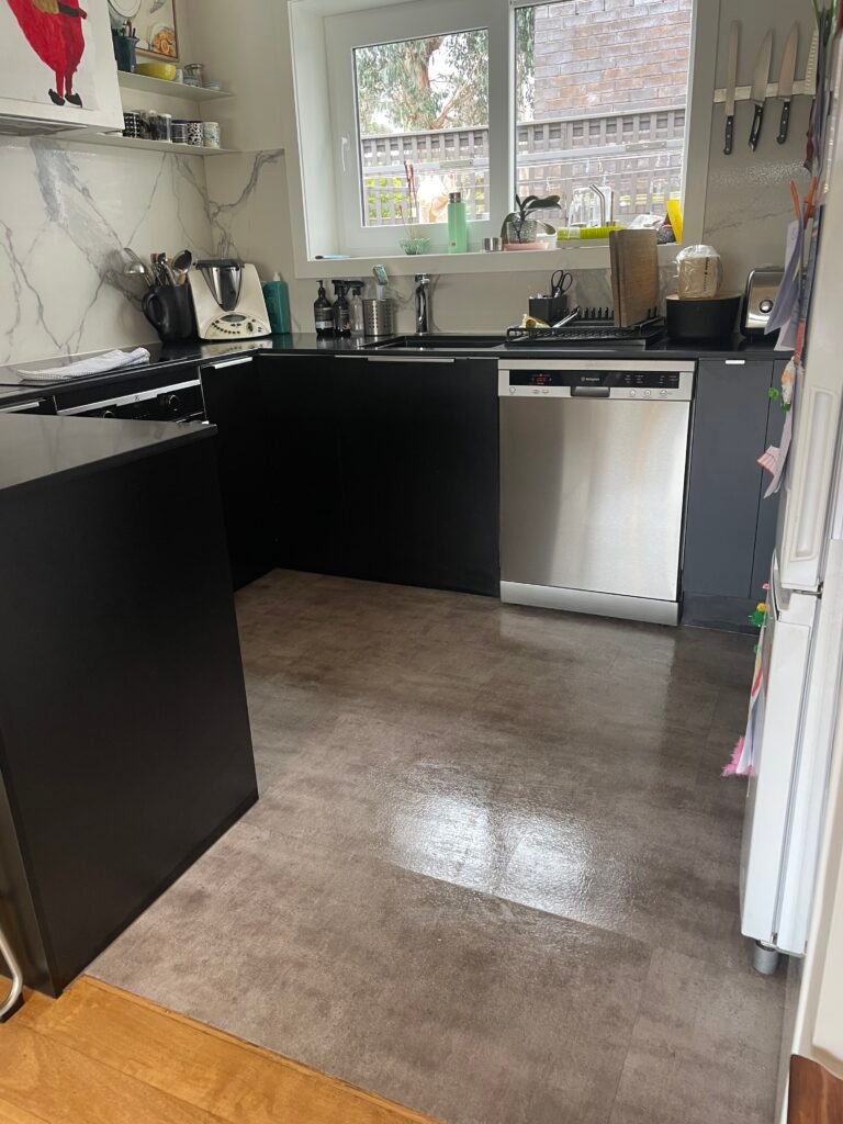 Dust all accessible surfaces Clean and sanitize the sink Wipe down counter tops Clean inside/out microwave Clean & polish appliances Wipe down outside of cabinets Clean all floor surfaces Vacuum and mopping all flooring